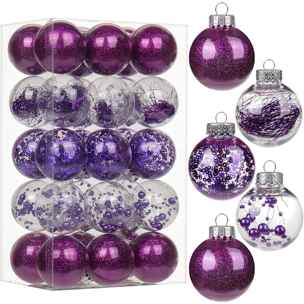 30 st julgranskulor 2'' krossäkra julgranskulor set