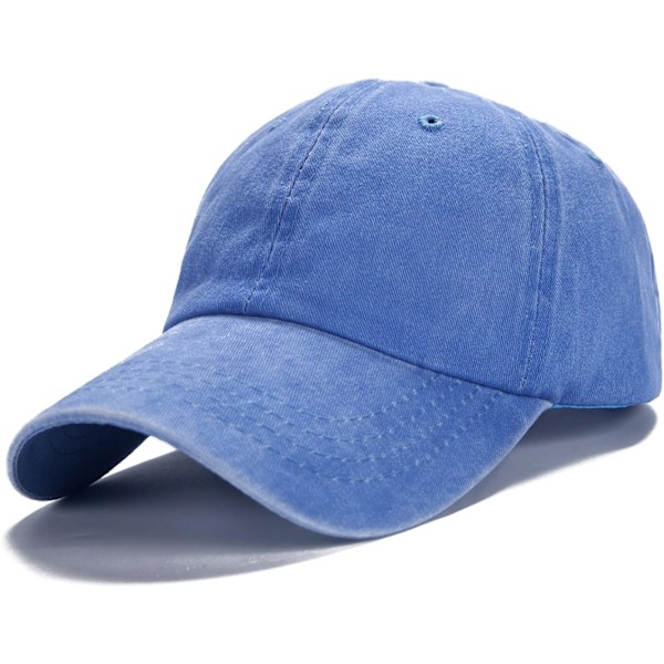 Men Women Plain Cotton Adjustable Washed Twill Low Profile Baseball Cap