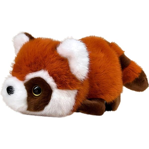 Fylld Panda Bjorn | Vändbar Panda och Röd Panda Dockan | Vändbar Fylld Djur Söta Sensoriska Fidget Leksaker, Soffa Prydnad för Sängbord, Vardagsrum