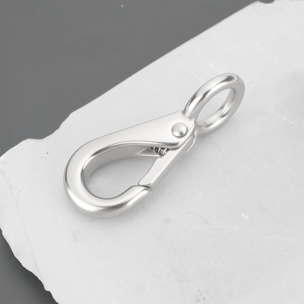 2 stk. Størrelse 0 55 mm Quick Release Snap Hook med 10 mm Fast Øje 304 Rustfrit Stål