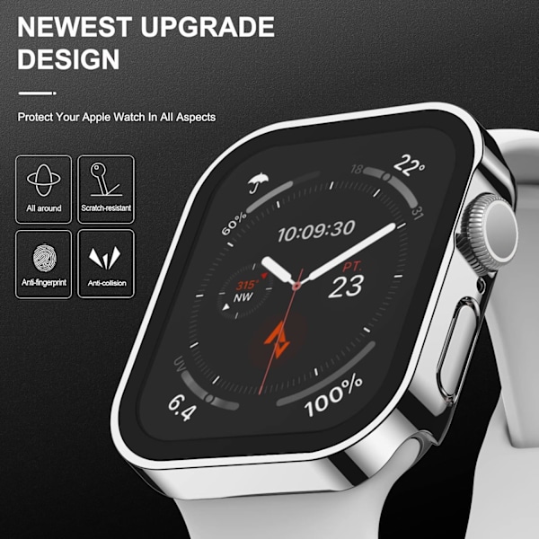 2-pak hårdt etui kompatibelt med Apple Watch 40 mm