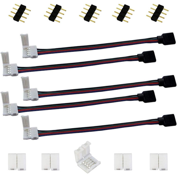RGB 5050 LED-stripekontakt - 4-pin