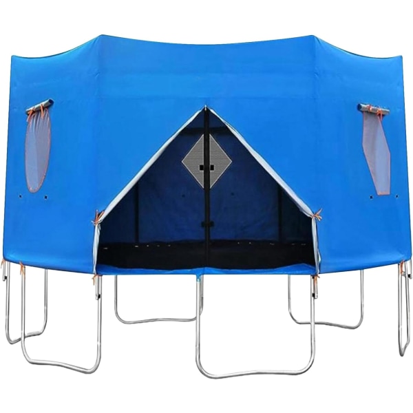 Trampolin baldakin | Rund trampolin telt | Skygge solsikker topdæksel | Trampolin teltbetræk | Beskyttende trampolin tilbehør til camping | 12FT