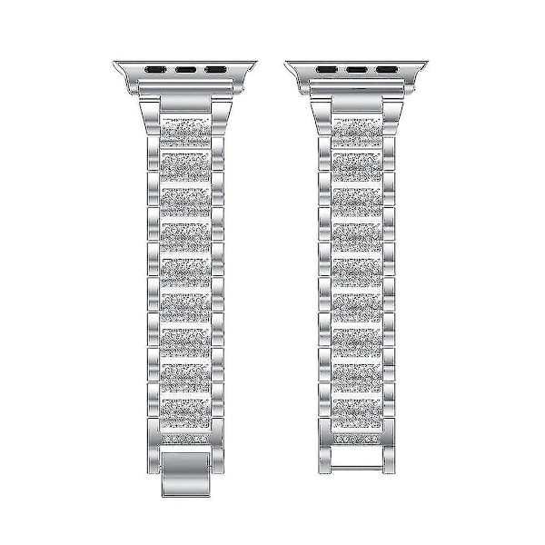 Rustfritt stål krystall armbånd håndleddsstropp band for Iwatch Series 4 40mm