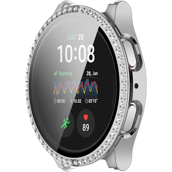 Bling Skærmbeskyttelsesetui Kompatibelt med Galaxy Watch 7 Etui 40mm Hård PC Urskive Dækning Fuld Beskyttelse Skærmbeskyttelse 5-pak
