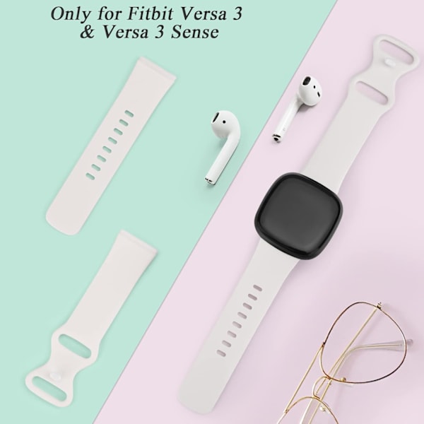 Blød udskiftningsrem til Fitbit Versa 3/Sense (2-pak)