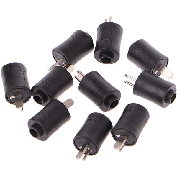 10 Pcs 2 Pin DIN Male Speaker Plug Connectors