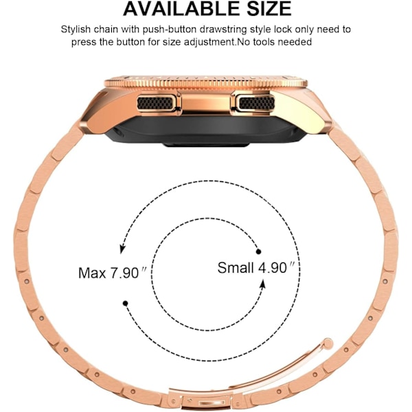 Kompatibel med Galaxy Watch Bands 42mm Metal Link Band for