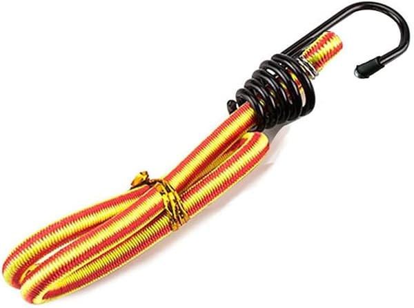 20 stk. sorte elastiksnor kroge 6 mm, plastbelagt spiral bungee reb endekrog til elastik