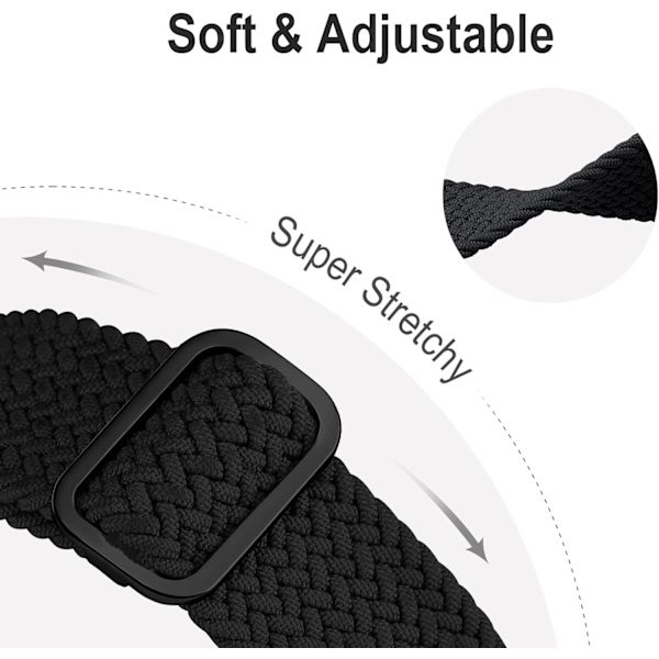 Flettet Solo Loop kompatibel med Apple Watch Band 42 mm