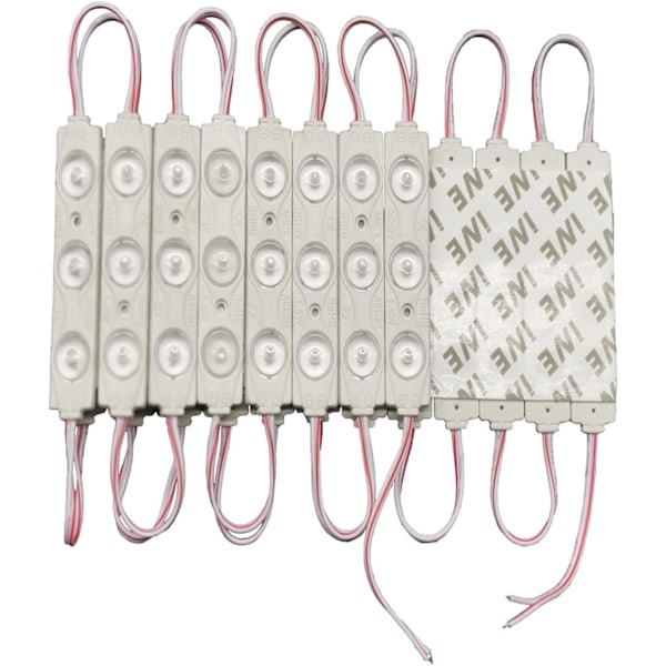 LED-modul, 20 stk 9,8 fot 2835 SMD 150LM per LED-modul IP65 Vanntett dekorativt lys for juleoppblåsbare bokstavskilt Reklameskilt