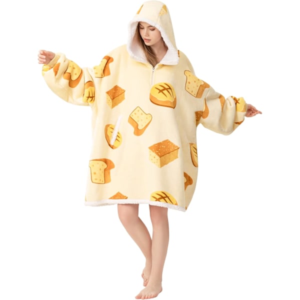 Teppegenser med hette - Supermyk og varm oversized teppegenser