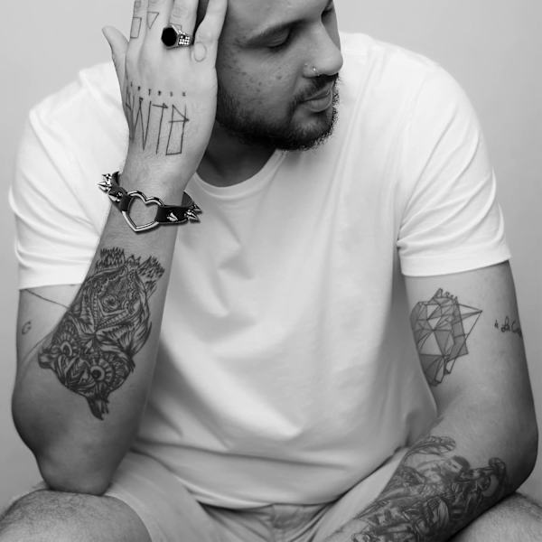 Läderhalsband med spikar Punk Gothic
