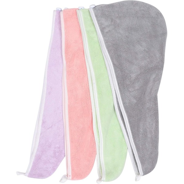 4-pack Snabbtorkande set med mössa - Förtjockat polyesteromslag