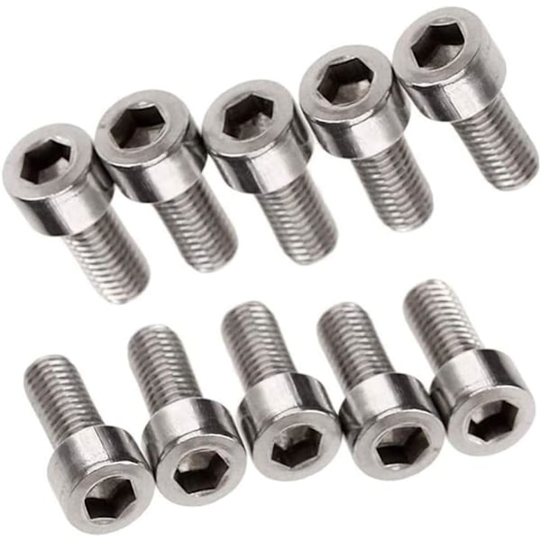 10 stk Sykkel Vannflaskeholder Bolter - Rustfritt Stål Rack Skruer