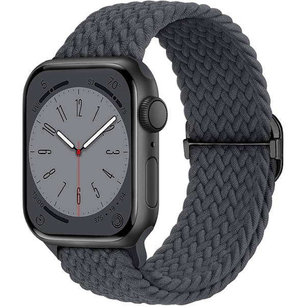 Flätad Solo Loop kompatibel med Apple Watch Band 38 mm