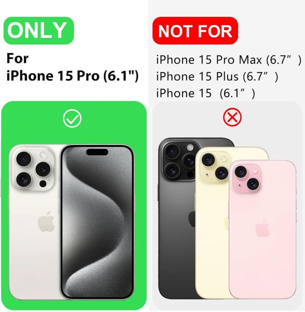 iPhone 15 Pro-deksel i førsteklasses silikon med mikrofiberfôr, støtsikkert - Blått