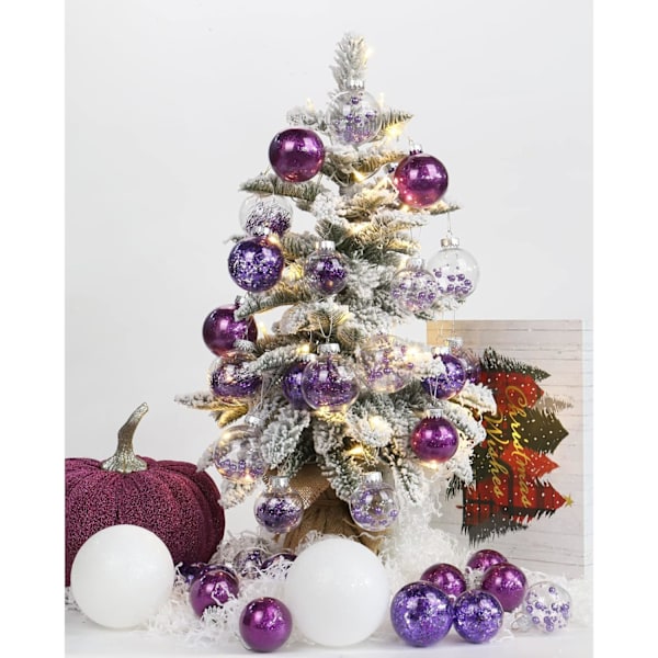 30 stk julekulepynt 2'' knusesikre julepyntsett