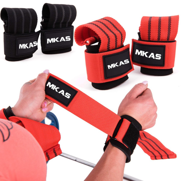 Power Lifting Straps Weight Lifting Gym Gloves Dead black