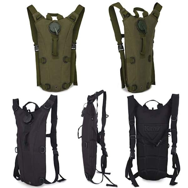 Tactical Outdoor Water Bag Ryggsäck 3L Vandring Camping Vatten Pack Bergsklättring Cykling Sport Bärbar Hydration Ryggsäck 6
