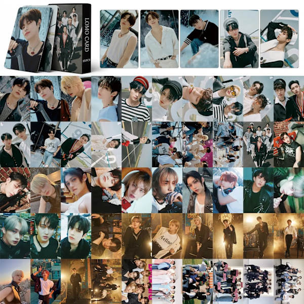 55st/ Set Kpop Stray Kids MAXIDENT lomokort (G)I-DLE Jag älskar albumfotokort LESSERAFIM ANTIFRAGILE lomokort 08