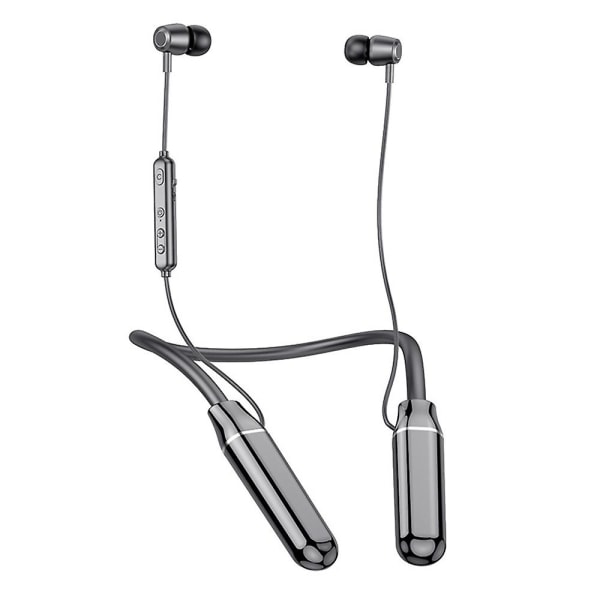 Bluetooth hörlurar Nackband, inbyggd brusreducerande mikrofon, trådlöst Nackband Headset För Sport Stereo För Android Vattentätt Black