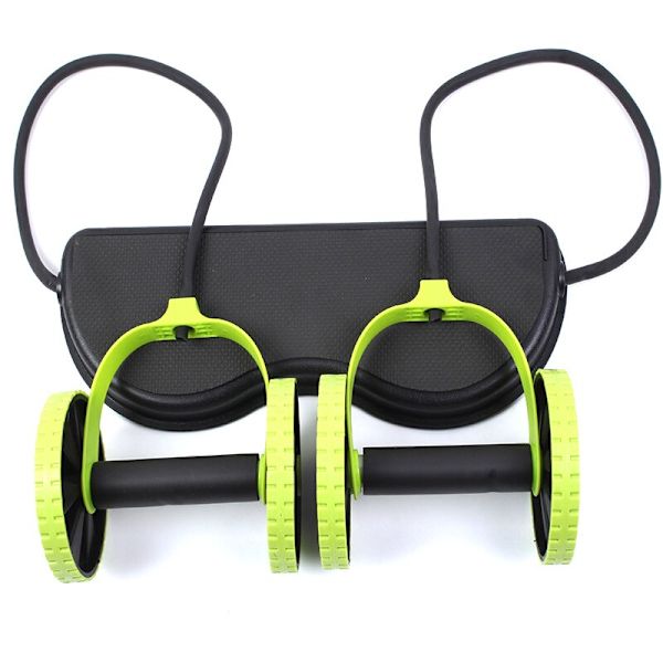 Inomhusmuskelträningsutrustning Power Roll Abdomi Green