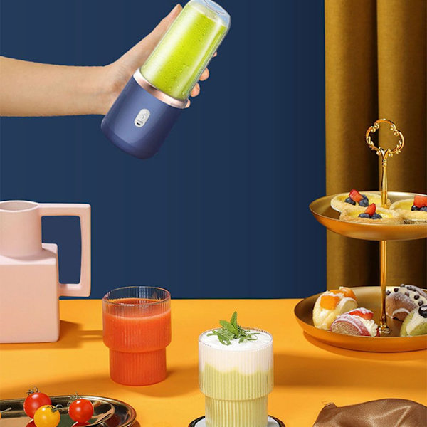 Bärbar elektrisk juicepress 400 ml Citron Orange Fruktpressare Multifunktionsmixer Frukt Smoothie Blender Sports Juice Cup Single cup