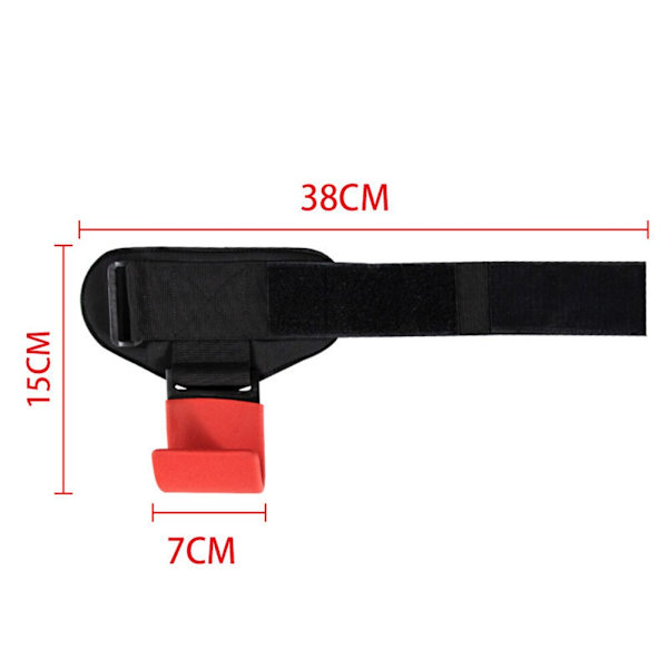 1ST Styrkrokar Nylon träningsremmar Hand-Bar handledsremmar Gym Fitness Krok viktrem för kroppsbyggande utrustning Red