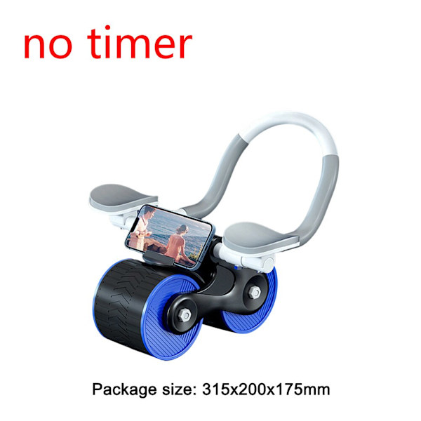 2 i 1 Abdomen Roller Abdominal Roller Exerciser A Blue no timer