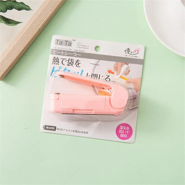 Värme Snack Förseglingsmaskin Förseglad förpackning Matpåsar Värmeförseglare Handy Sticker Hållare Food Saver Förvaring Kökstillbehör 06