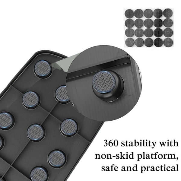 Push Up Board Bärbar Multi träningsutrustning Push Up Bar för hemgymutrustning Kroppsbyggande Fitness Sport Black