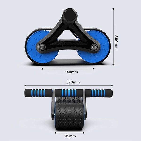 Ab Roller Wheel slide Automatisk Rebound Flat Plate Red Gym Roller