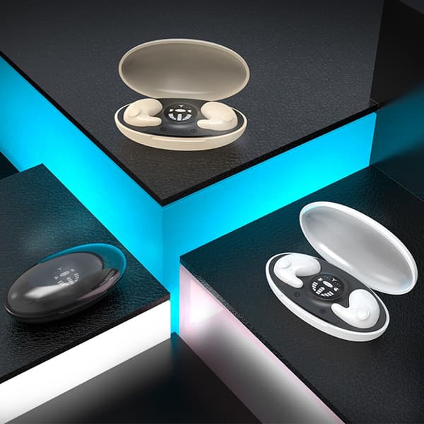 Trådlösa hörlurar Bluetooth 5.3 Hidden Earbuds Inv White