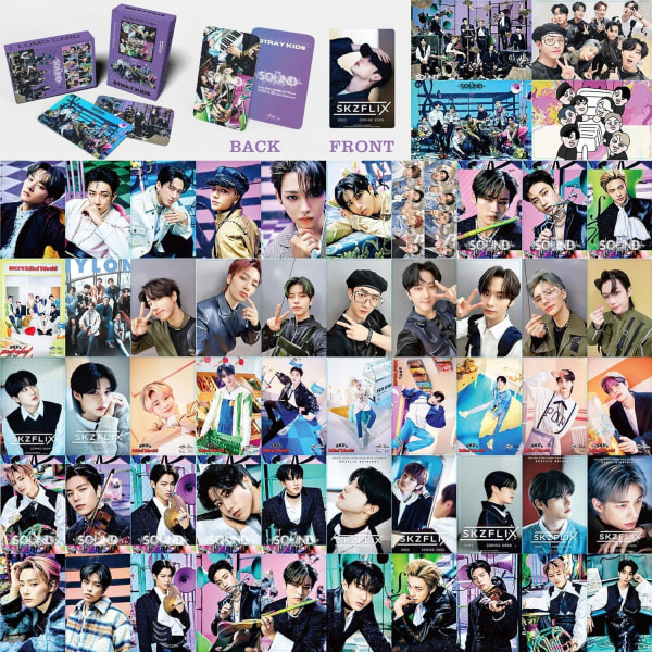 4-pack/220 Stray Kids Lomo-kort Stray Kids Album Stray Kids Mini-fotokort Gratulationskort Present till fans