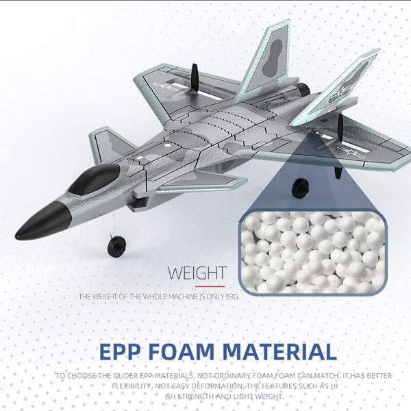 J20 RC Foam Plane 4 Channels 6G 3D Auto Stabilization med 4K Kamera Stunt Fjärrkontroll Flygplan Flygplan Leksaker för pojkar J20 GY 1B