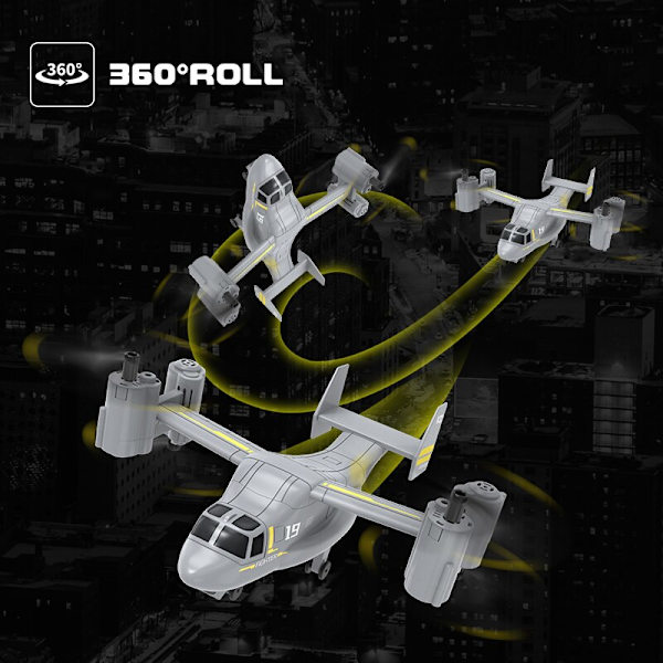 Ny 2-i-1 drone med 1080P kamera hög- och låghastighetsväxling Osprey Drone RC Quadcopter barnfjärrkontrollplan BK No Camera 2 Bat