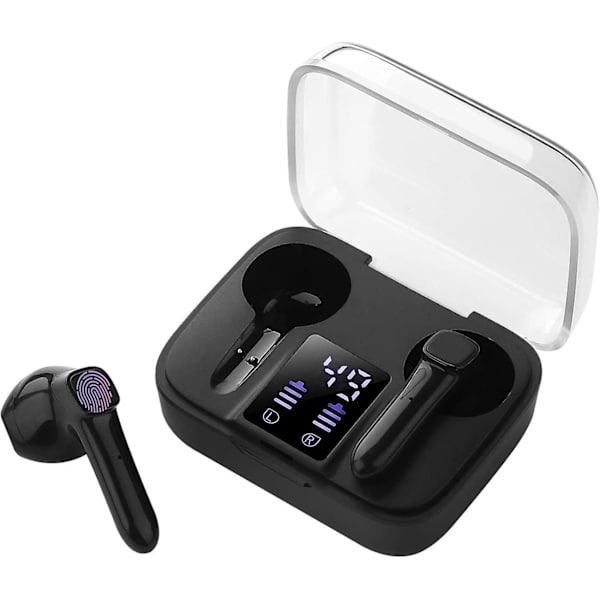 Bluetooth 5.0 hörlurar, trådlös hörlur Hd Stereo uppspelning Trådlöst headset med mikrofon, pekkontroll Bluetooth -headset för Iphone Android Smartphone