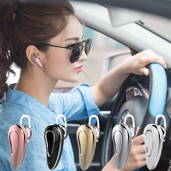 D9 Bluetooth Headset Handsfree Auriculares 5.0 wir White