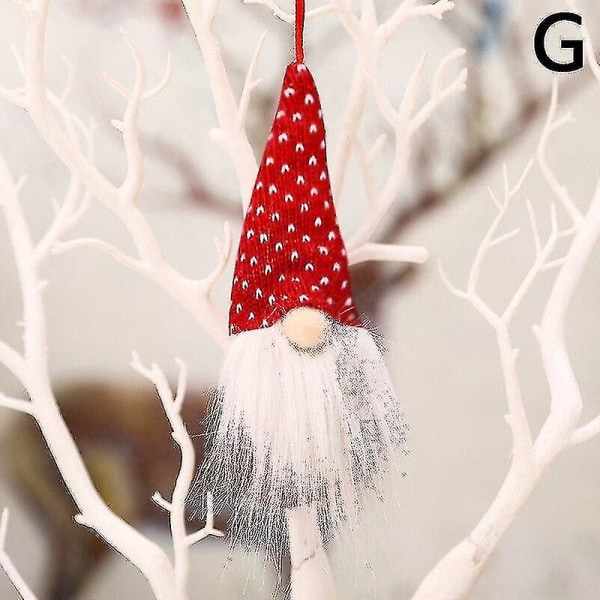 Forest Old Man Christmas Mini Doll Julgranshängare Juldekoration för hem Gnome Doll Xmas Barn Nyårspresenter