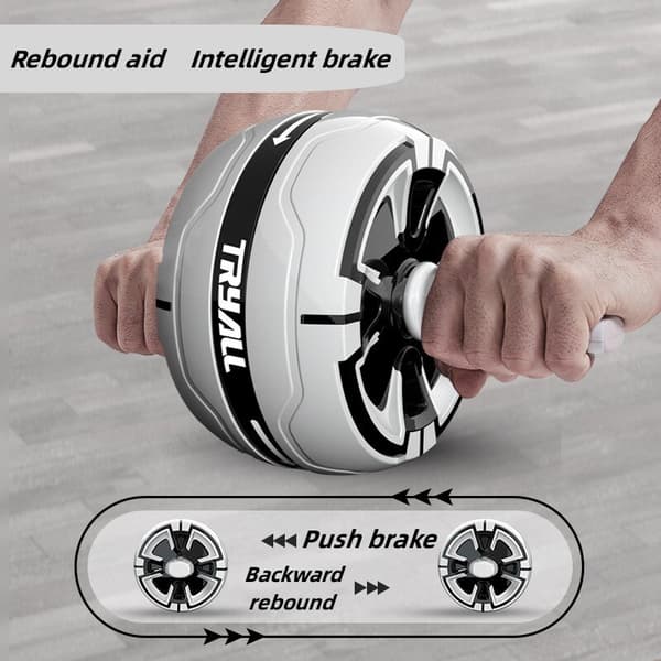 Automatic Rebound AB Roller Motion Mute Belly Musc Ivory
