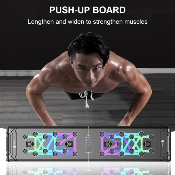 Räkna Push-Up Rack Board Träning Sport Träning Fitness Gym Utrustning Push Up Stand för ABS Magmuskeluppbyggnad Träning base1 No Counting