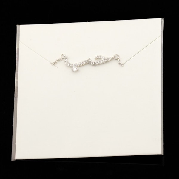 Zircon Arabic Language Love Statement Halsband Kvinnor Arabiska Kristaller Hänge Choker Halsband Bröllopssmycken Handgjorda presenter N00367P