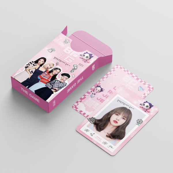 55st Blackpink Lomo Cards Blackpink Photocards BP The Game New Album BP 2023 Vykort Present för Fans (BPTG)