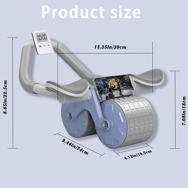 Ny Automatisk Rebound Abdominal Exercise Roller blue
