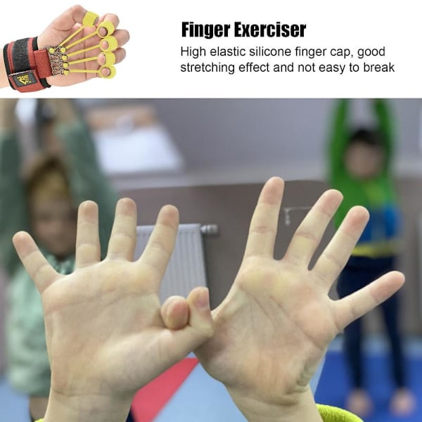 Fingerstärkarband Set Strengthener Exerciser Kit Fingersträckare påskynda rehabilitering 10/20/40/60lbs 60
