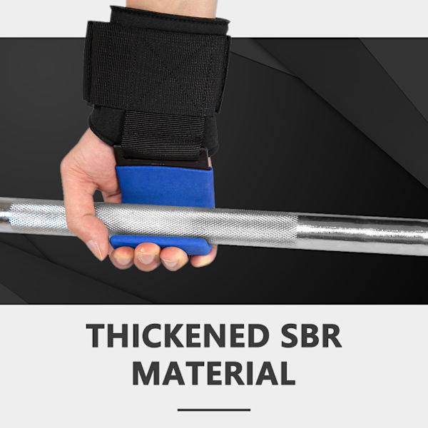 1ST Styrkrokar Nylon träningsremmar Hand-Bar handledsremmar Gym Fitness Krok viktrem för kroppsbyggande utrustning Red
