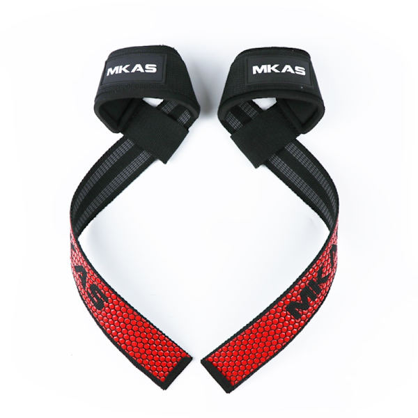 MKAS Styrkande handledsremmar Fitness Bodybuild red