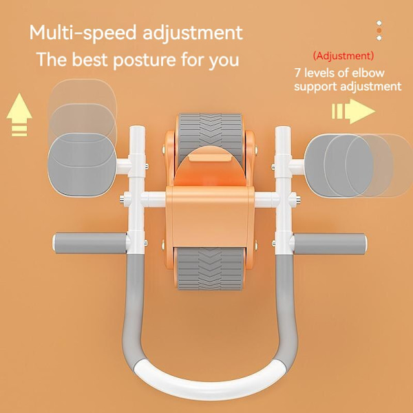 Ab Roller Wheel Automatisk Rebound Med Counter Anti-slip Maghjul Push-up Roll Trainer Gym Hem träningsutrustning with timer