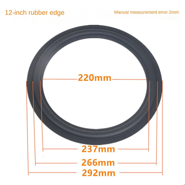 Högtalarreparation Delar Tillbehör skumkant Folding Ring Subwoofer 4/5/6/8/10 tums bashögtalare Style H